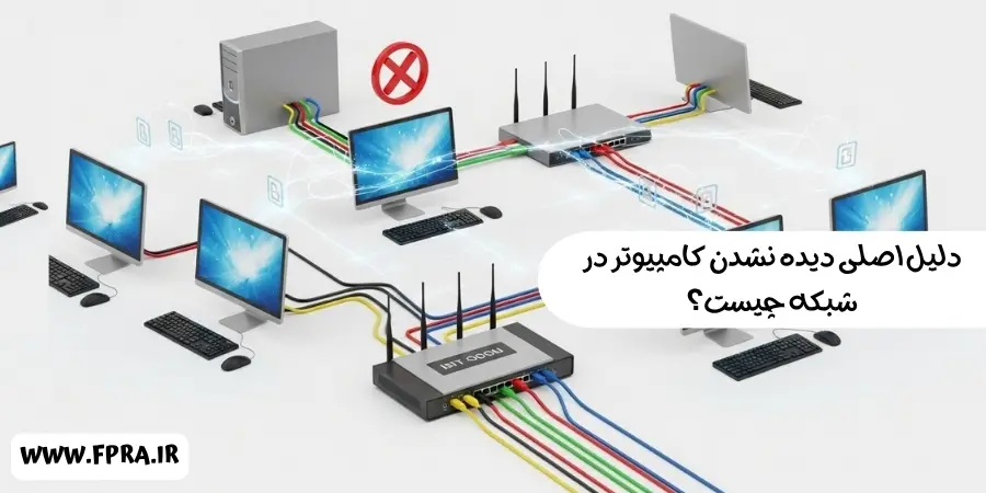 دلیل اصلی دیده نشدن کامپیوتر در شبکه چیست؟